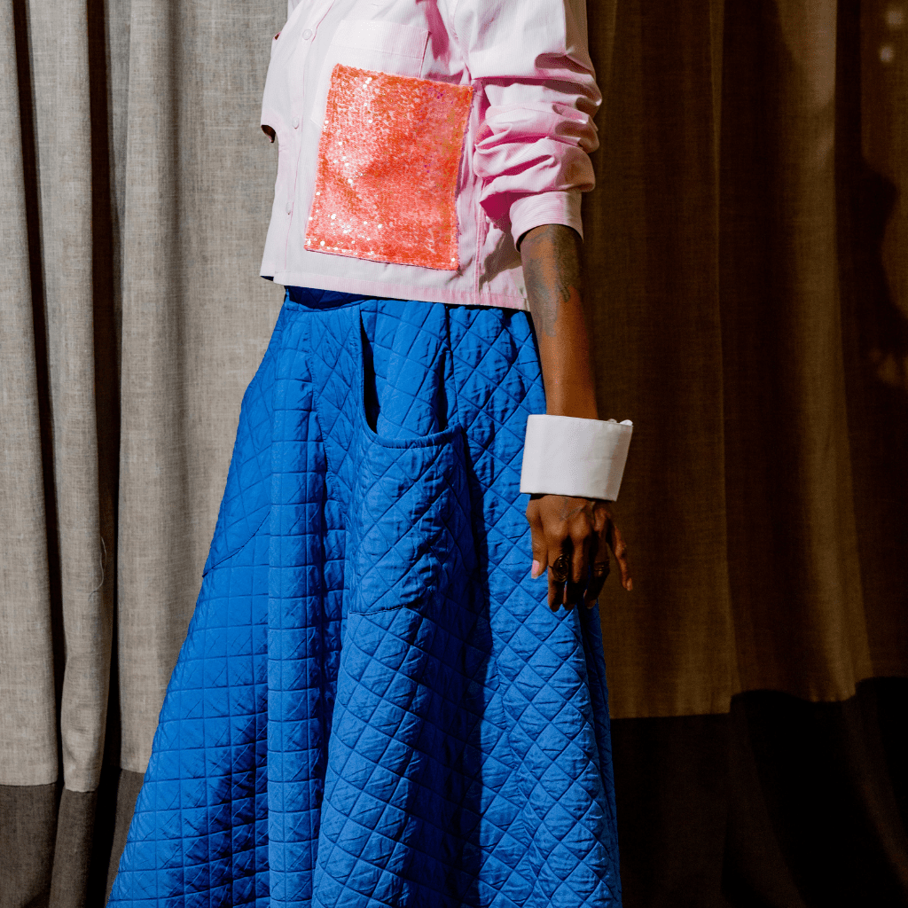 Recycled Quilted Circle Skirt