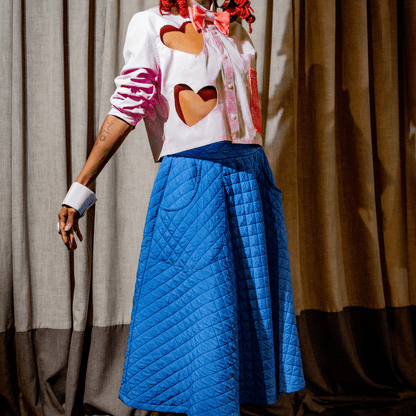 Recycled Quilted Circle Skirt