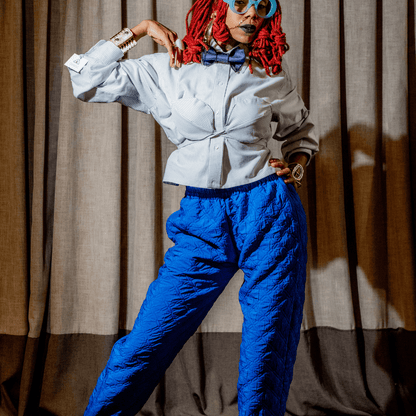 Recycled Quilted Circle Pants